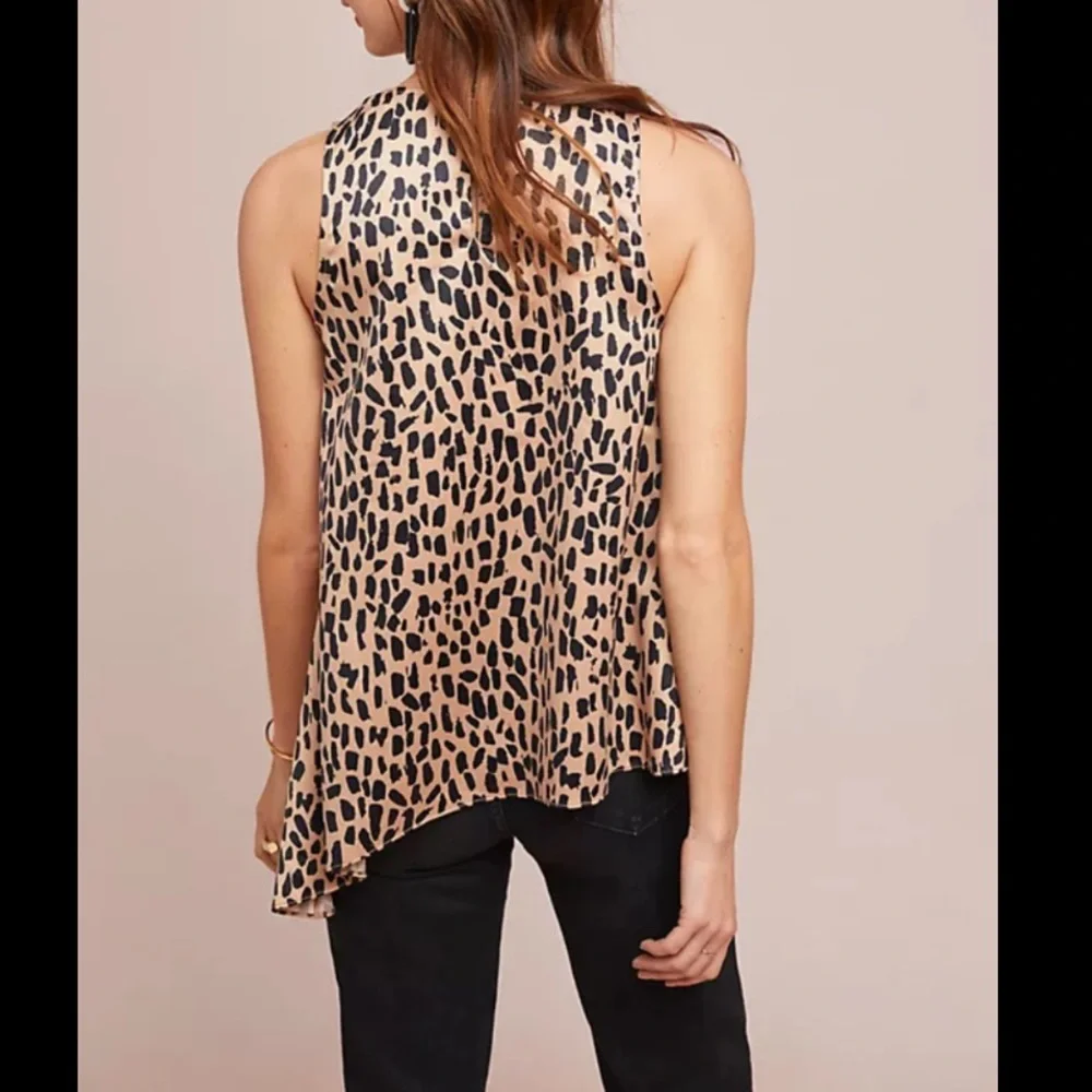SALE!! NWT Anthropologie Nadine Leopard print Top XS - Picture 4 of 9
